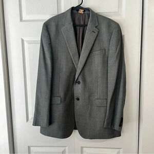 RALPH Ralph Lauren Sport Coat Jacket 44L Black Wool/Silk 2-Button